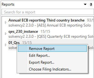 Remove Report