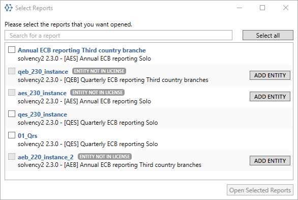 Select Report